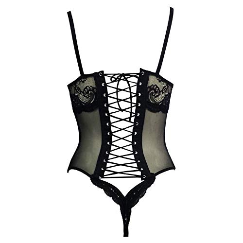 Lingerie Espartilho Body Português Laço Na Frente Sensualle