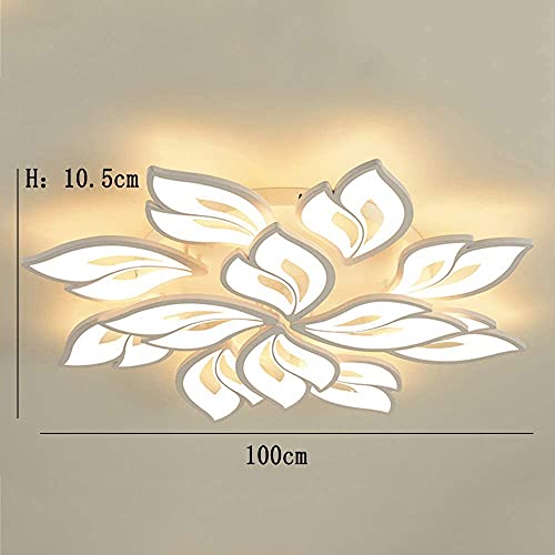 Plafonnier LED acrylique avec télécommande intensité variable pour décoration chambre - 8