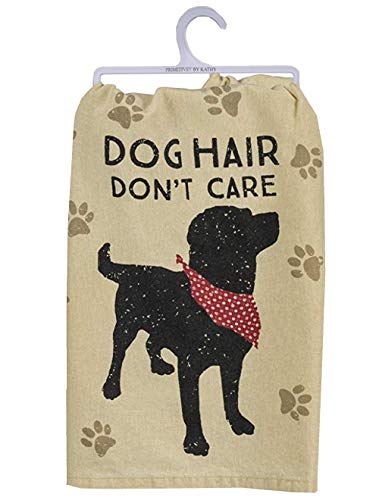 Primitives by Kathy Cotton Dish Towel Set - Dog Design, Kitchen/Bathroom Decor, Tea Towels, 28'x28'