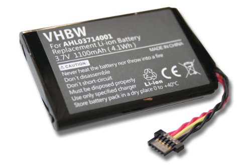 vhbw Batería Li-Ion 1100mAh Compatible con Tomtom Go 750, Go 750 Live,...