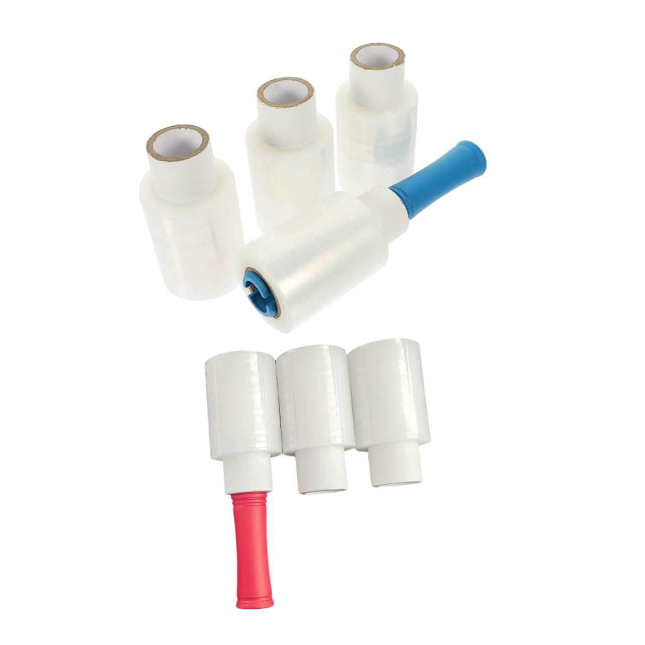 LALAFINA Membrana De Manija Retráctil Rollo De Film Estirable Industrial Film Autoadhesivo Para Mudanzas Color De Manija Aleatorio Para Embalar Cajas y Paquetes De Transporte