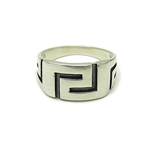Bague en argent massif 925 Méandre Chevalier pour un style quotidien soigné