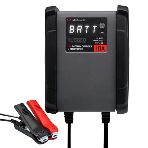 Schumacher Rugged SPX 460 Chargeur et Maintien Charge Automatique Intelligent 12V, 10A - Voiture,...