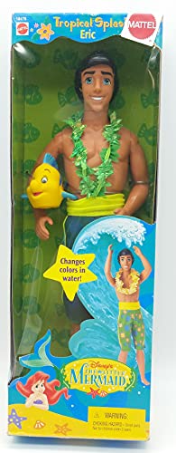 Disney Mattel The Little Mermaid Tropical Splash Eric Changes Color in Water