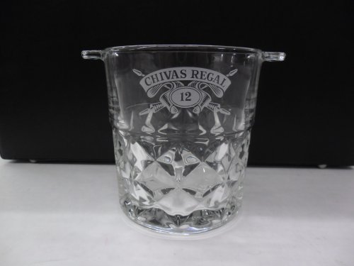 Chivas Regal Scotch Whisky Aged 12 Years Diamond Pattern Glass Ice Bucket