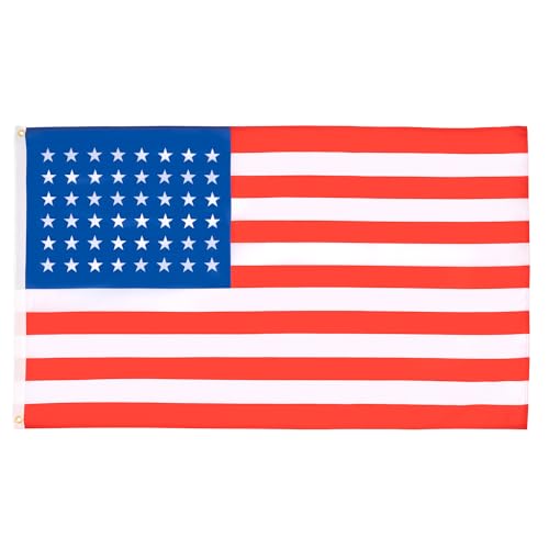 AZ FLAG - Drapeau USA 48 étoiles - 150x90 cm - Drapeau 100% Polyester Avec Oeillets Métalliques Intégrés - Pavillon 110 g