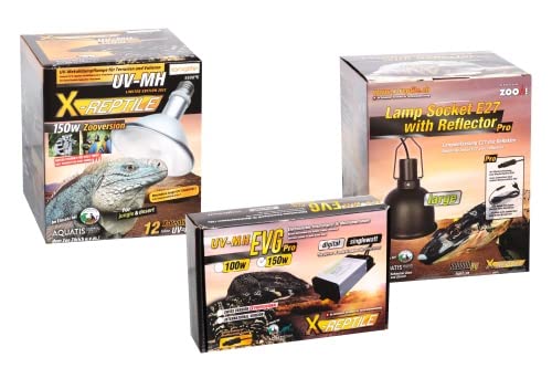 X-Reptile 150 Watt Set (Lampe + Vorschaltgerät + Lampenfassung)