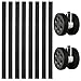 Thinp 8 Pcs Luggage Wheel Covers, Suitcase Wheel Covers Luggage Wheels Protector Cover for 2-2.4" Spinner Wheels Noise-Reducing Protectors Universal Fit for Suitcases & Office Chair Casters(Black)