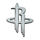 FANMATS NBA Houston Rockets Chrome Emblemchrome Emblem, Team Colors, One Sized