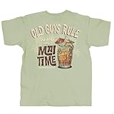 OLD GUYS RULE T-Shirts for Men, Mai Time - Birthday, Holiday, Retirement Gift for Dad, Grandpa, Husband - Funny Novelty Tee for Beach Lovers, Vacation (Pistachio, X-Large)