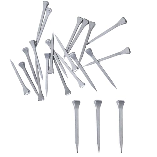 BHTOP E3 Horseshoe Nails, 100 Pcs Steel 1.2 Inch Horseshoe Nail Horseshoe Nails for Horse Training Equestrian Sports, Low-Carbon Steel