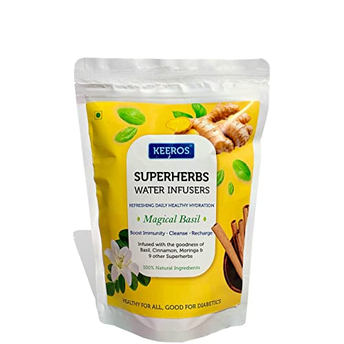 Keeros SuperHerbs Infusers for Detox Water Bottle | Detox Drink with benefits of 12 Herbs | Weight Loss Product for Women & Men | Helpful in Diabetes | Immunity Booster | Pack of 30 Infusers Keeros SuperHerbs Infusers for Detox Water Bottle | Detox Drink with benefits of 12 Herbs | Weight Loss Product for Women & Men | Helpful in Diabetes | Immunity Booster | Pack of 30 Infusers