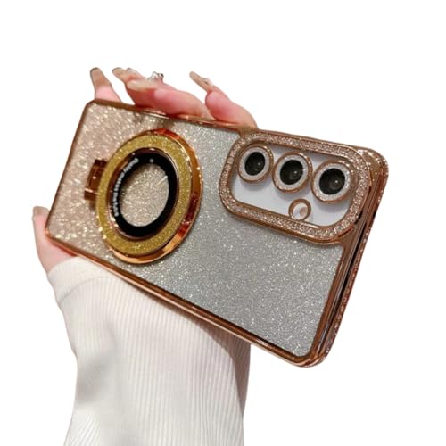 FTTFFLL ���O�W���A���[���C�X�^���h�ϏՌ��P�[�X Samsung Galaxy A36 A35 A34 A56 A55 A54 A26 A25 A16 A15 A06 5g �O���b�^�[�_�C�������h�J�o�[(Samsung A25 5G/�S�[���h�p)