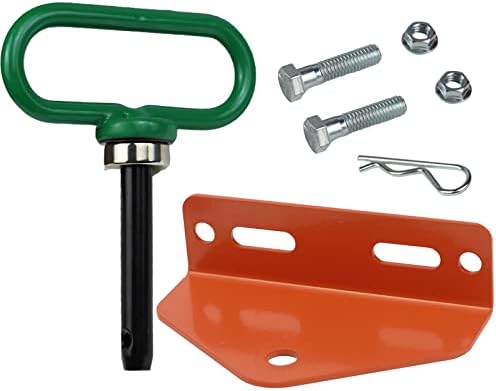 Universal Towing Hitch Kit 3/4" Zero Turn Mower Hitch and 1/2" Magnetic Lawn Mower Trailer Hitch Pin (Combo Pack Green Orange)