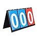 Bnineteenteam Tabletop Scoreboard Flipper,2/3/4 Digit Scoreboard Score Keeper Flip Portable Flip Sports for Table Tennis Football Volleyball Basketball(3 Digit-Red+Blue)