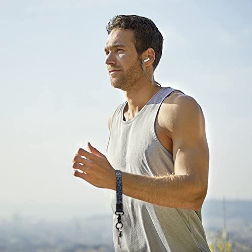 Yiflin Cute Wrist Lanyard For Keys, Keychain, Wallet, Id Holder, Cell Phone, Wristlet Lanyard Key Chain Holder（Black Leopard） #TOP3