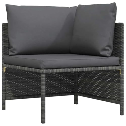 vidaXL Modular Ecksofa mit Kissen Gartensofa Sofa Lounge Gartenmöbel...
