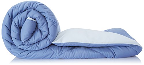Image of Amazon Brand - Solimo Microfibre Reversible Comforter, Single (Stone Blue & Silver Grey, 200 Tc) Microfiber Reversible Comforter, Single (Ruby Red & Peach Pink, 200 Tc)
