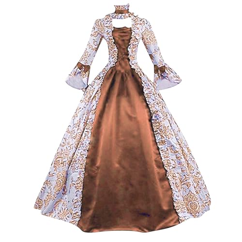 Mittelalter Kleidung Damen Renaissance Prinzessin Kleider Barock Rokoko Kleidung Lolita Kleidung Viktorianisches Königin Maxi Kleider Elegant...