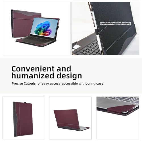 Funda para Laptop ASUS Zenbook S16 16" PU Cuero Roja miniatura 4