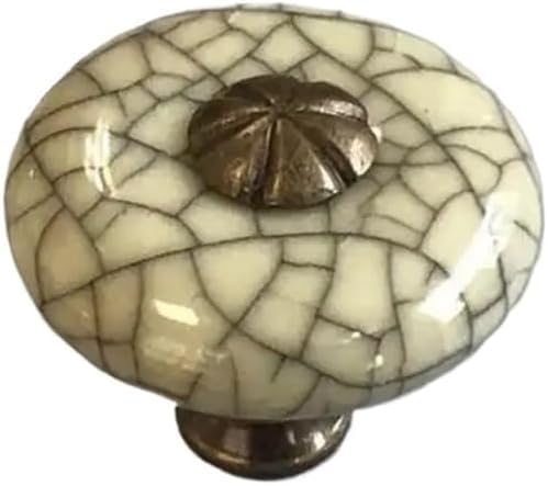 PAQWTYB Pulls, Hand Made Ceramic Knobs for Wardrobe Cabinet Door Drawer