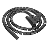 Manchon de tube spiralé - coupe , connexion sans couture, facile à installer et simple à utiliser, système de cache-fil