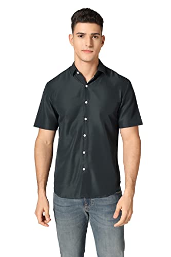 Image of Leriya Fashion Men's Rayon Shirt - Summer Button Down Shirts | Half Sleeve Printed |Formal |Casual Stylish (Available in Plus Size)
