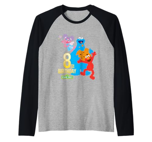 T-shirt baseball Sesame Street 8 ans t-shirt raglan enfant