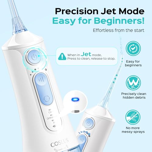 Image of Portable Water Flosser for Teeth C51 Arctic White & Blue