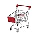 WuLi77 - Mini carrello della spesa giocattolo, per bambini, per giocare al supermercato, accessori per bambini e ragazze Rosso