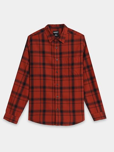 Image of GLORYBOYZ Men's Full Sleeve Checkered Casual Cotton Shirt S-2XL
