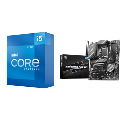 Intel Core i5-12600K Desktop Processor + MSI B760 Gaming Plus ...