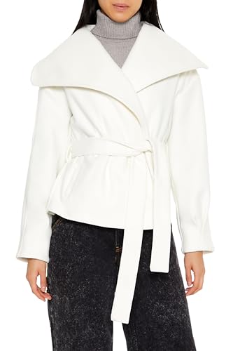 Forever 21 Women's Brushed Tie-Waist Wrap Coat