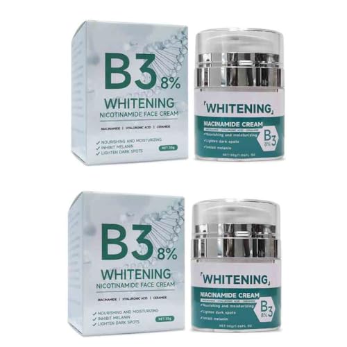 2PCS Niacinamide Face Body Brightening Cream, Thigh Underarm Inner Melanin Lightening Lotion, Improve Dull Brighten Skin Care