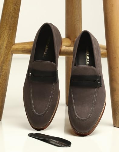 Image of Monte Carlo Mens Solid Slip on Micro Fiber Penny Loafers (201823FW)
