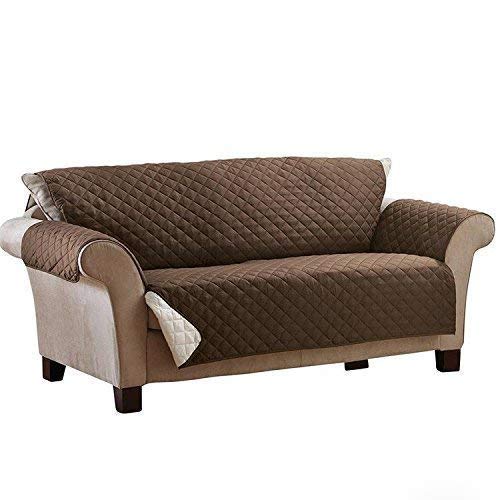 KGS Fabric Material 3 Seater Geometric Double Side Usable Reversible Couch/Sofa Slipcover/Coat (163x163 cm Approx)