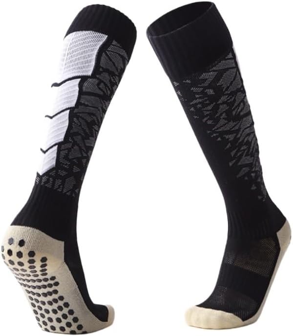 Football Socks University Student Anti-Slip Compression High-Tops Sports for Circulation, Athletic Recovery & Travel
