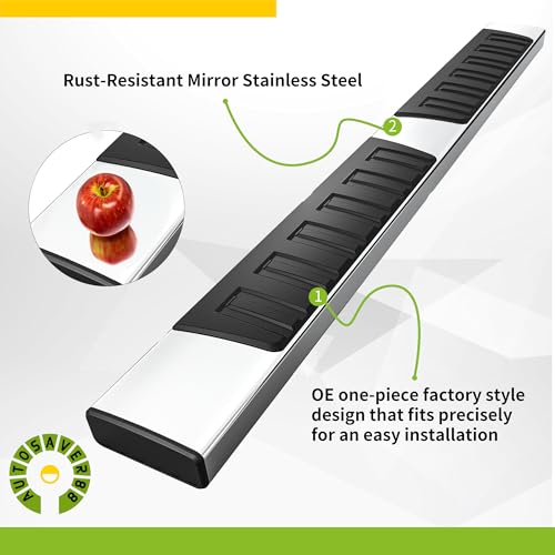 AUTOSAVER88 Running Boards Compatible with 2009-2018 Dodge Ram 1500 Quad Cab, 2019-2024 Ram 1500 Classic, 6 inches Side Step Nerf Bars Side Bars by AUTOSAVER88 - Image 4