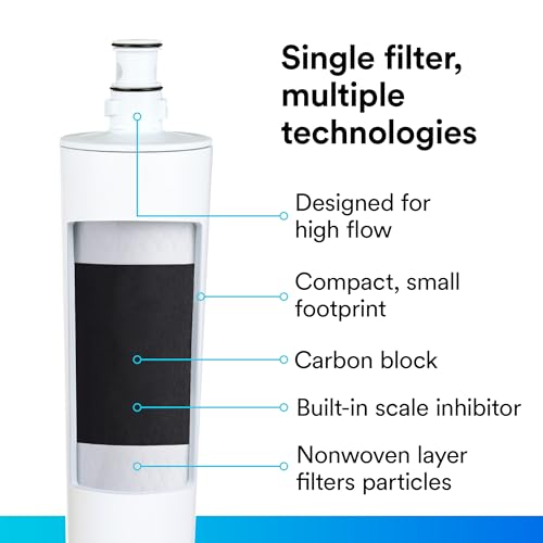 Aqua-Pure 80118 3M Water Filtration Products System For Commercial Ice Maker Machines Ice120-S, High Flow Series, Reduces Sediment, Chlorine Taste And Odor, Cysts, Inhibits Scale thumb #3