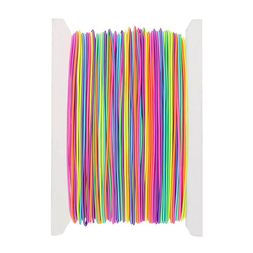 vaolmlop 30m Gummiband Für Armbänder,Gummiband,1mm Armband Schnur Für Perlen,Armbänder, Halskette Und DIY Schmuckherstellung Handwerk(Farbe)
