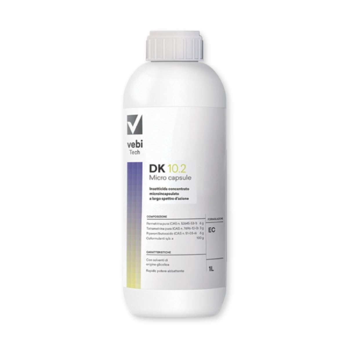 Insetticida Acaricida Microincapsulato DK 10.2, Efficace Contro le Zanzare per 3 Settimane - 1 litro
