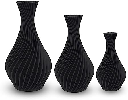 Kit 3 Vasos espirais para Plantas Artificais - Jarro vaso Espiral...