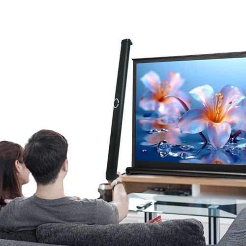 Portátil Pantalla De Proyector Fácil De Transportar, Pantalla De Proyección De Mesa, 2.2 Ganancia, Independiente, Protección Ocular, Estable Duradera, Retráctil HD Projector Screen(40inch - 4:3)