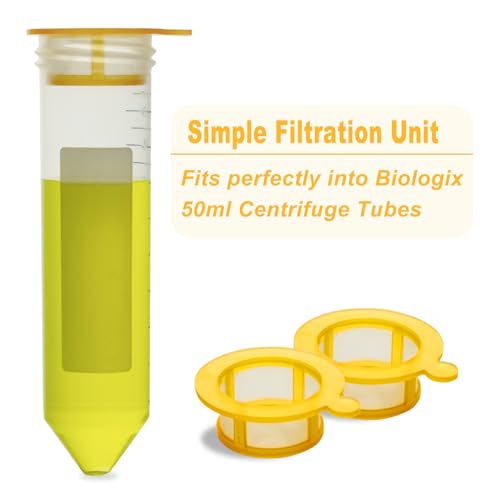 Image of 100PCS 70m Cell Strainer Nylon Mesh Cell Screen Filter Handle, Sterile, Polypropylene Frame, 70m Pore Size, Individually Wrapped