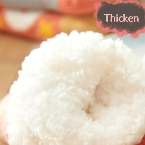 SIQITECHNO Unisex Kids Winter Christmas Fuzzy Socks Thick Cozy Thermal Grip Sherpa Lining Slipper Socks4