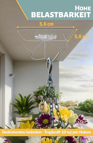 Menz Haken selbstklebend, 6 Stück transparent Klebehaken extra stark, Klebehaken outdoor wetterfest, Wandhaken selbstklebend, Decke & Wand drehbar, Mehrzweck für Küche, Bad, Deko