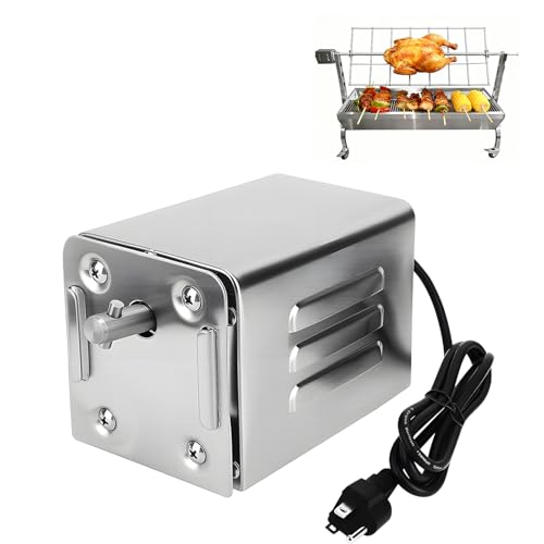 Npmkx 15W Grill Rotisserie Motor BBQ Motor Up to 70KG/154lbs High Torque Heavy Duty Universal Replacement for Roast Chicken Beef and Pork at Gathering/Camping/Festival 110-120V