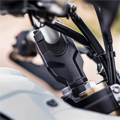 Elevadores de manillar de 28mm para Yamaha Tenere 700 2019-2023 de aluminio anodizado negro Style 2 3