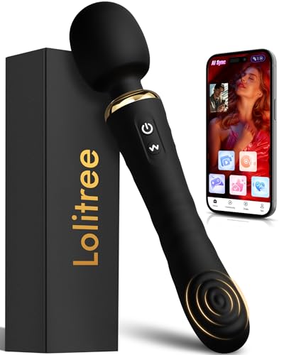 Dual-Ended Wand Vibrator 9.8in Vibrating & Tapping Insertable Tail for G-Spot & Anal Massager 20 Powerful Modes Flexible Magic Vibrators Adult Stimulation Toys Silent Sex Toys for Women Couples