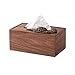 F-HOME Kosmetiktücherboxen, Wohnzimmer Couchtisch Schlafzimmer Nachttisch Esszimmer Tissue-Box Hochwertige Taschentuchbox Aus Massivem Nussbaumholz (Größe : S)